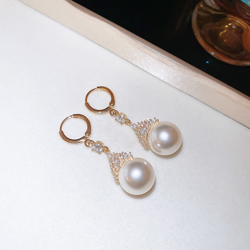💜 Timeless Vintage Elegance | Cubic Zirconia & Pearl Jewelry Set