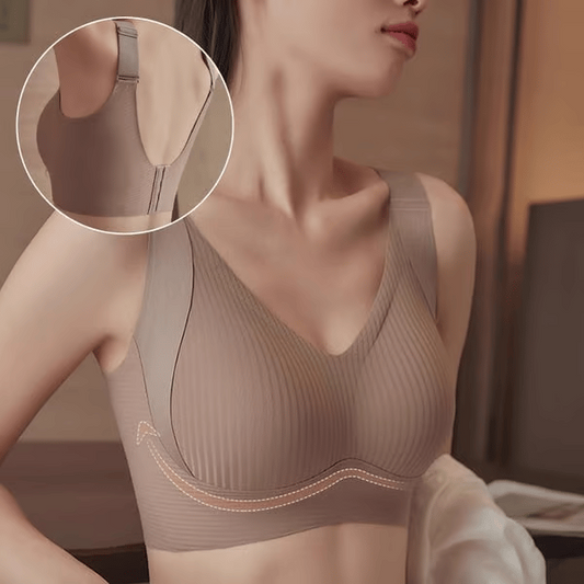 🔥 2026 New Arrivals Hot Sale 💥Women's Ribbed Push Up Adjustable Wireless Bra🌸