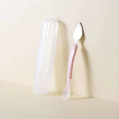 Double Head Baby Silicone Food Spoon