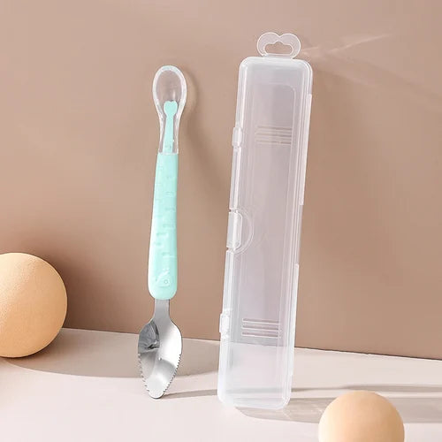 Double Head Baby Silicone Food Spoon