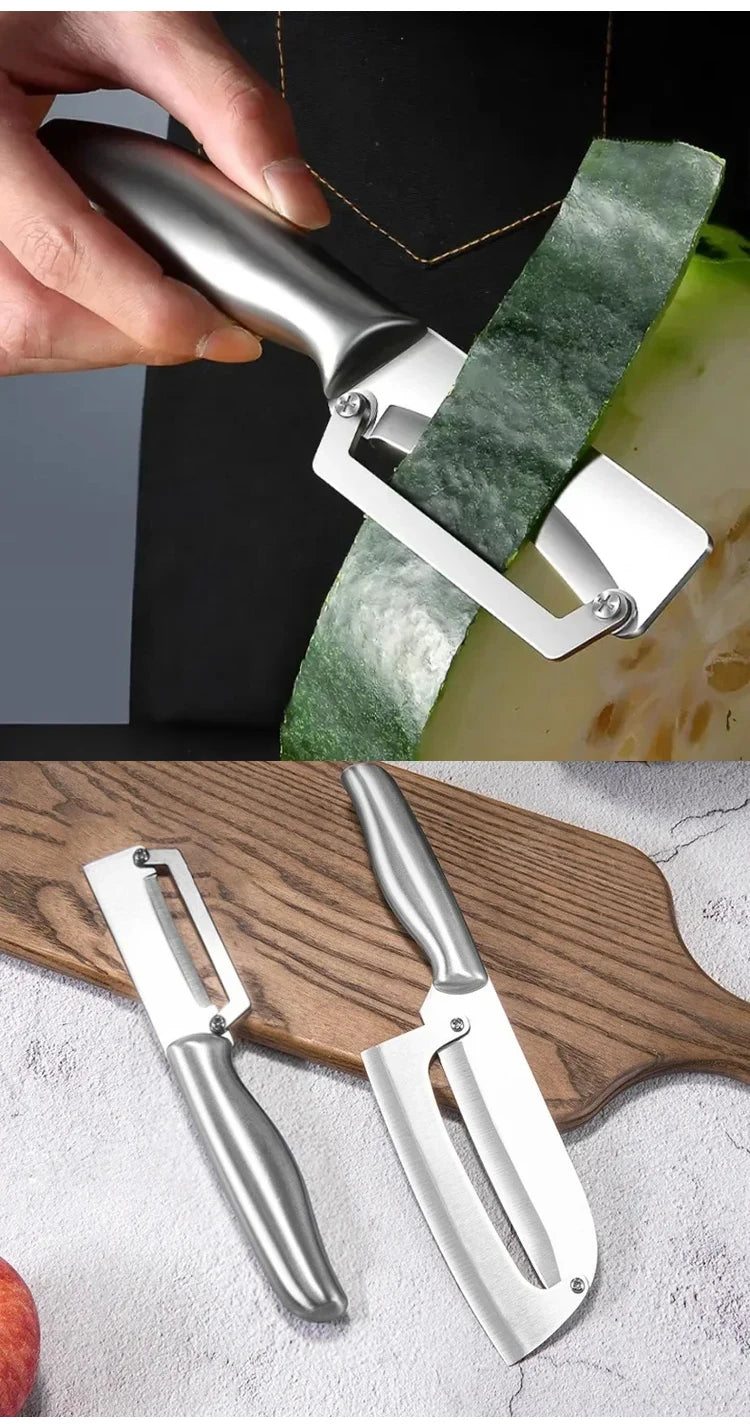 Multifunctional Stainless Steel Vegetable Peeler and Bottle Opener
