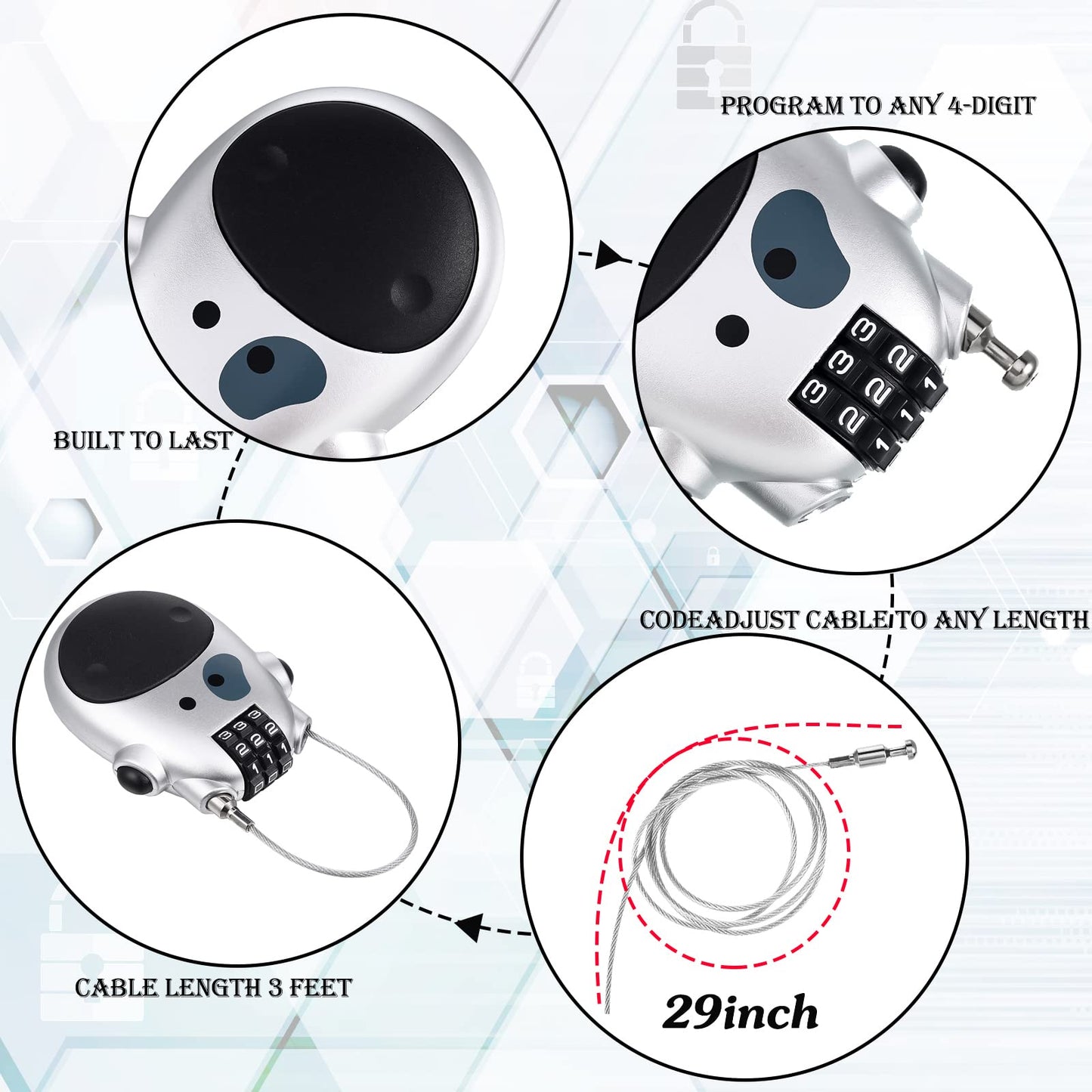 🐮🐮Anti-theft Telescopic Wire Lock🔒
