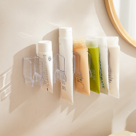 🧴✨ No More Messy Counters! Wall-Mounted Storage Shelf for Facial Cleansers