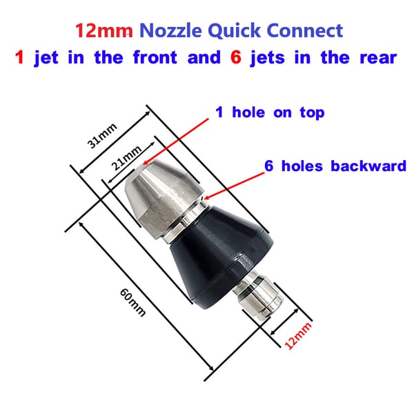 💥Sewer Cleaning Tool High-pressure Nozzle