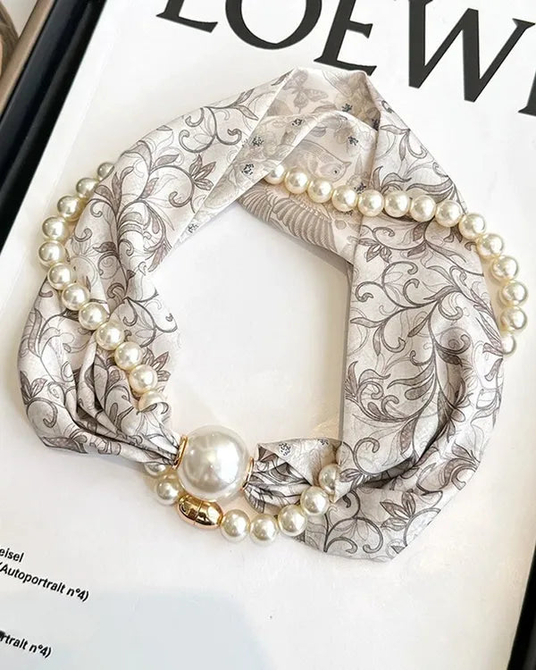 ✨ Long Pearl-Embellished Necklace – Elegant & Timeless Statement Jewelry