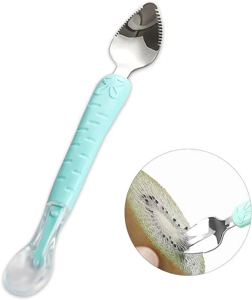 Double Head Baby Silicone Food Spoon