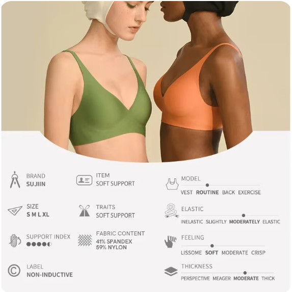 š„2025 new product releaseš„Large size deep V invisible push-up bra