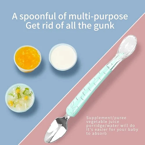 Double Head Baby Silicone Food Spoon