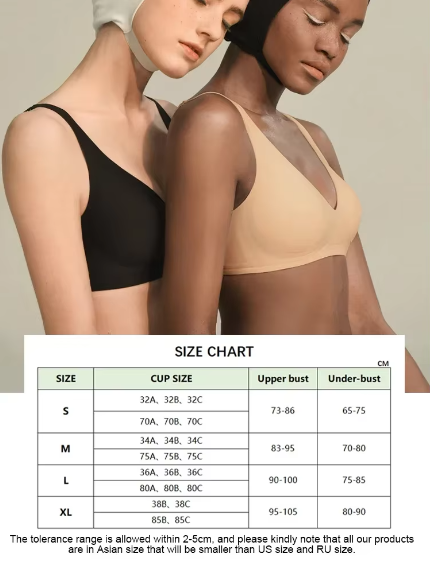 š„2025 new product releaseš„Large size deep V invisible push-up bra