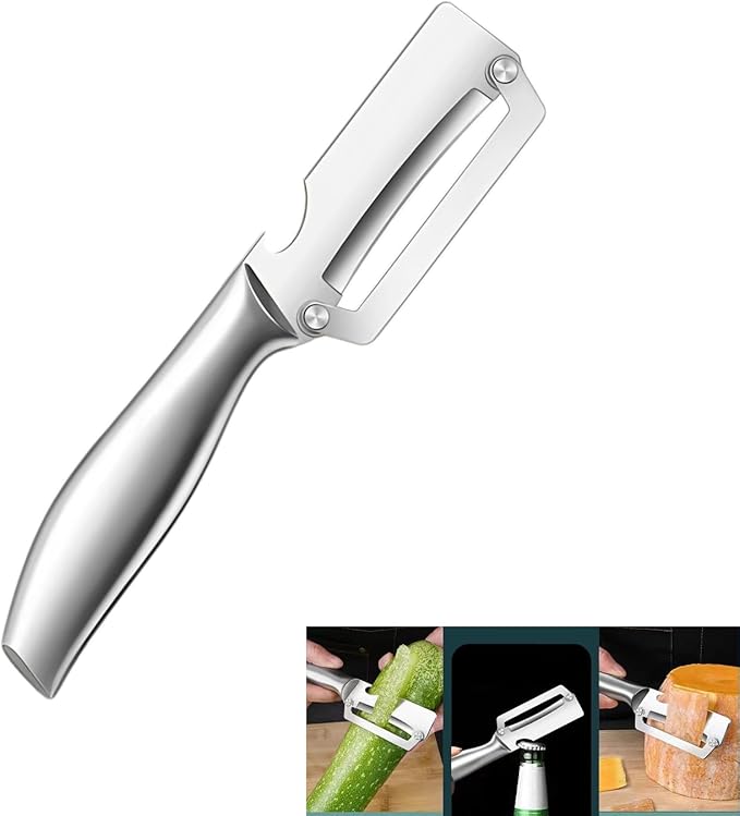Multifunctional Stainless Steel Vegetable Peeler and Bottle Opener