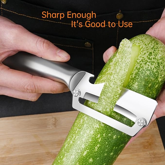 Multifunctional Stainless Steel Vegetable Peeler and Bottle Opener