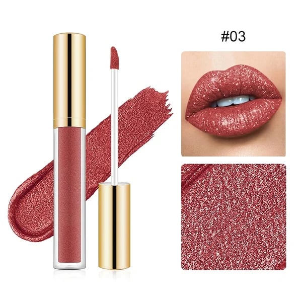 đŸ”¥Metallic Liquid Diamond Glitter Lipstick