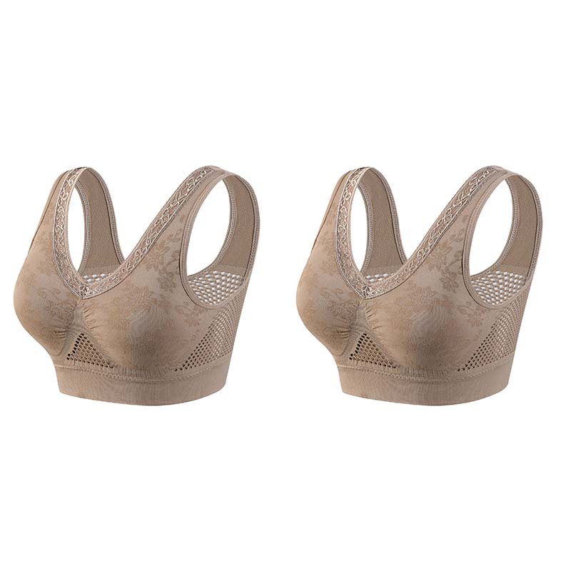 π πLace Wireless Buttonless Comfy Lifting Bra