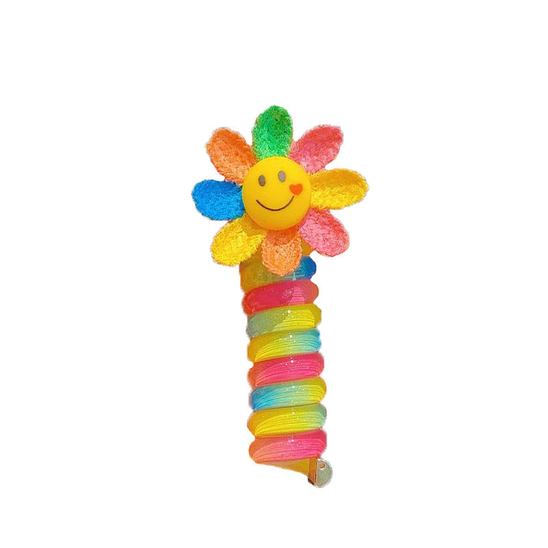 Colorful Telephone Wire Hair Bands For Kids