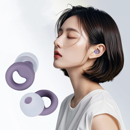 Anti-Snoring Sleep Earplugs(1 pair of main body + large, medium and small ear caps)