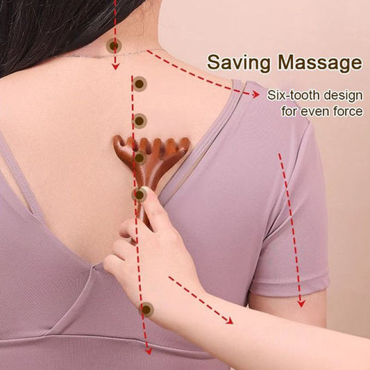 Six-claw Meridian Massage💆♀️ Comb🔥 – 6-Finger Head Massager for Stress Relief & Hair Growth