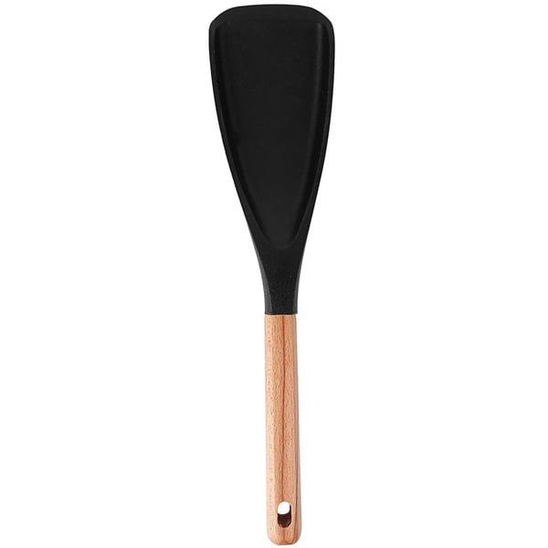 Wood Handled Multi-function Silicone Spatula Spoon
