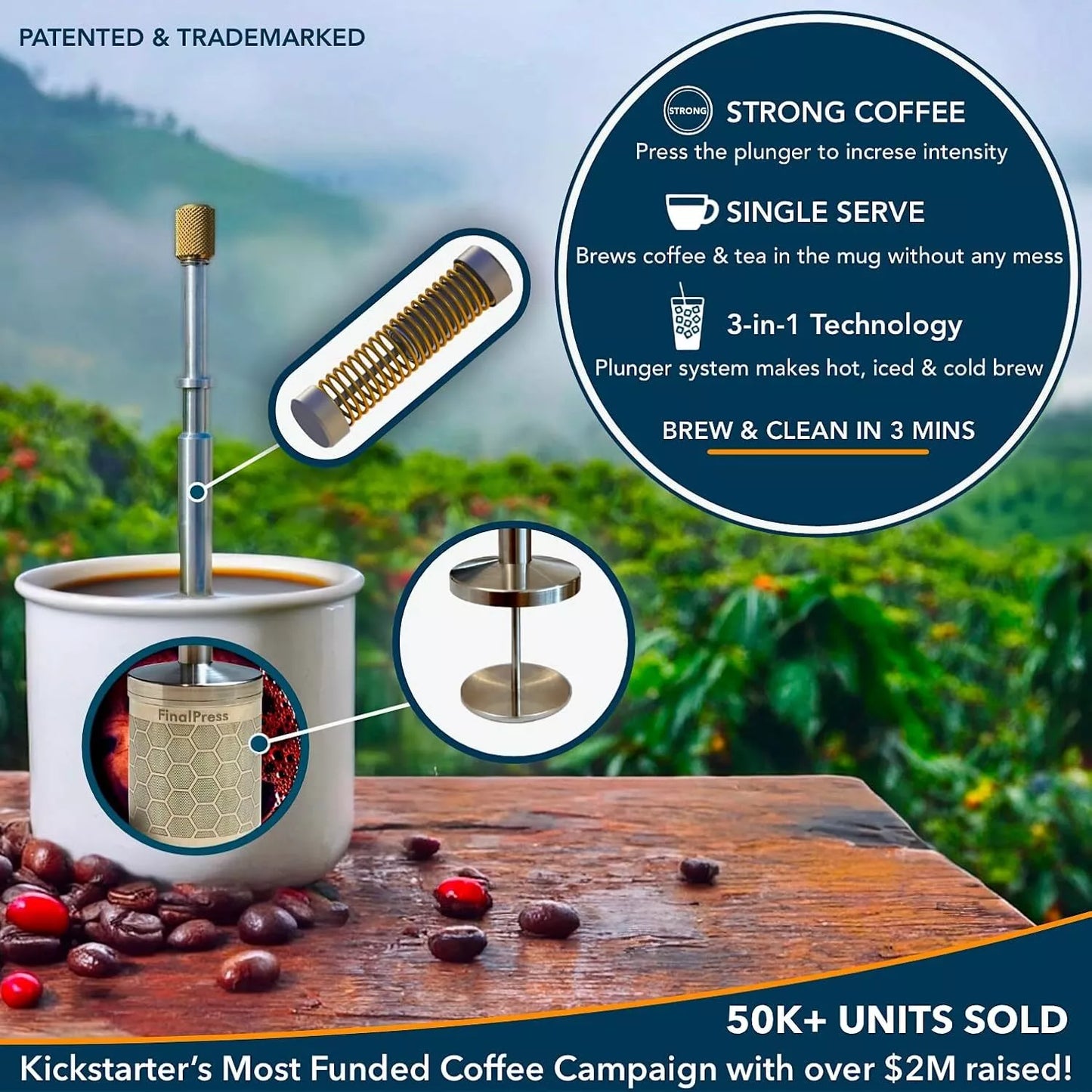 Press Coffee Filter: A new way to brew perfect coffee & tea