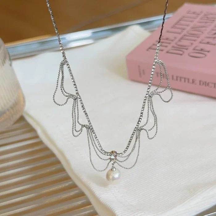 🎁 French lace design pearl necklace(50% OFF)