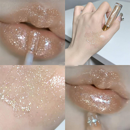 🔥Hydrating High-Gloss Glittery Lip Gloss