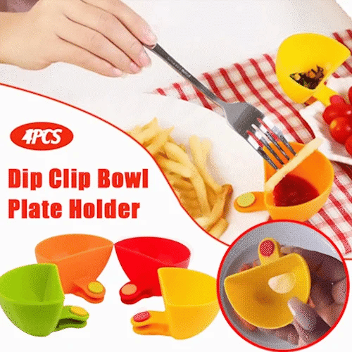 Dip Clip Bowl Plate Holder (4PCS)