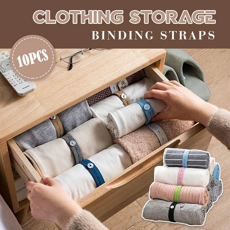 Clothing Storage Binding Straps ( 10PCS )