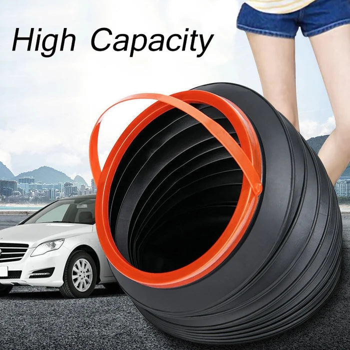 Car Folding Trash Storage Bucket