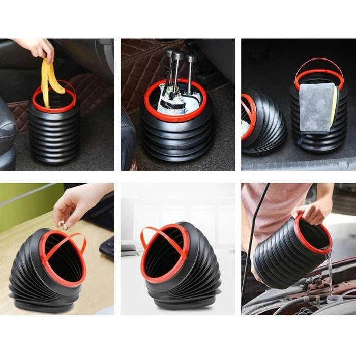 Car Folding Trash Storage Bucket