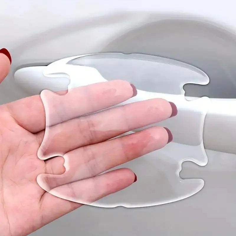 Car door handle protective film-4pcs