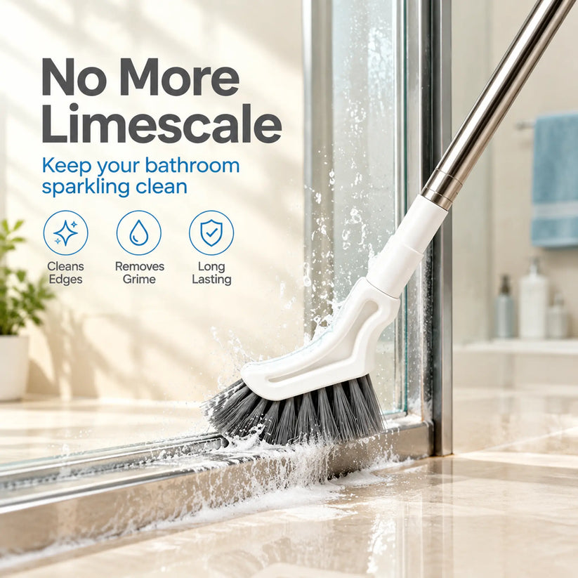 🔥LAST DAY SALE 50% OFF-💯Adjustable Length Stainless Steel Telescopic Long Handle Crevice Cleaning Brush 🧹