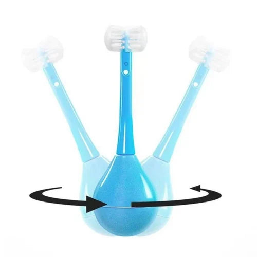 Tumbler Three-sided Children's Toothbrush