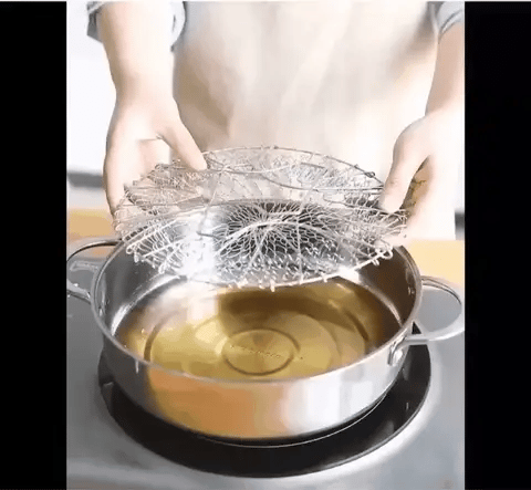 Multifunctional Stainless Steel Folding Frying Basket