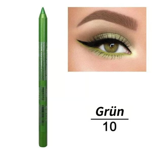 ✏️14-Pack Waterproof Colored Gel Eyeliner Pencil – Metallic & Shimmer Finishes, Smudge-Proof ✨