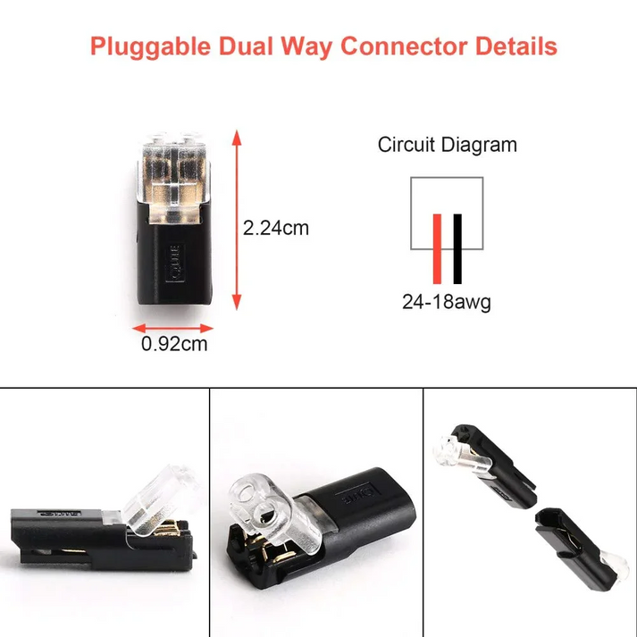 Double-Wire Connector.🛡️Secure lock, no slips. The reliable choice for safe, solid connections.