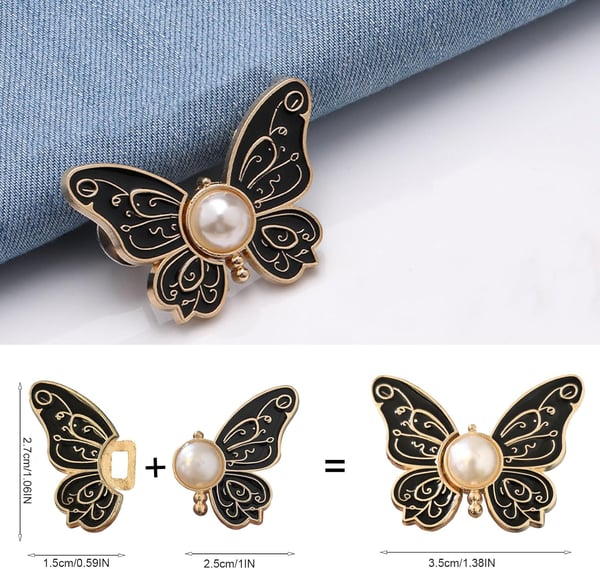 5-Pack Detachable Butterfly Clips🦋