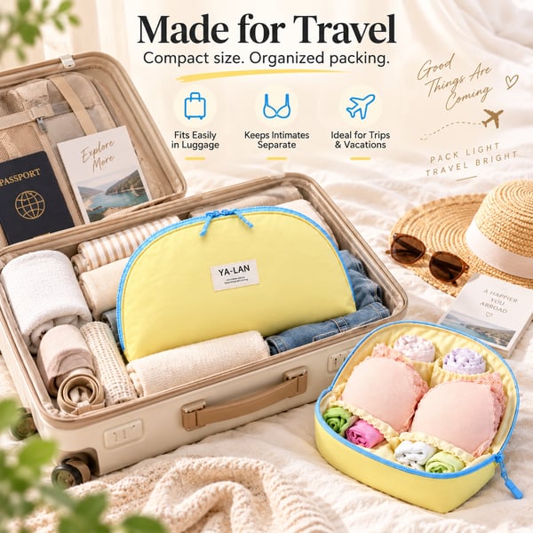 🔥Last Day 50% OFF🧳Keep Travel Essentials Neat And Separated - 3-in-1 Underwear Organiser Bag✨