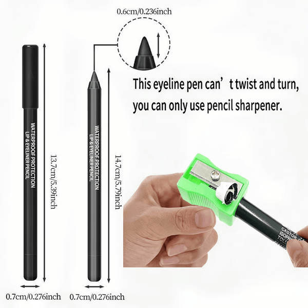 ✏️14-Pack Waterproof Colored Gel Eyeliner Pencil – Metallic & Shimmer Finishes, Smudge-Proof ✨