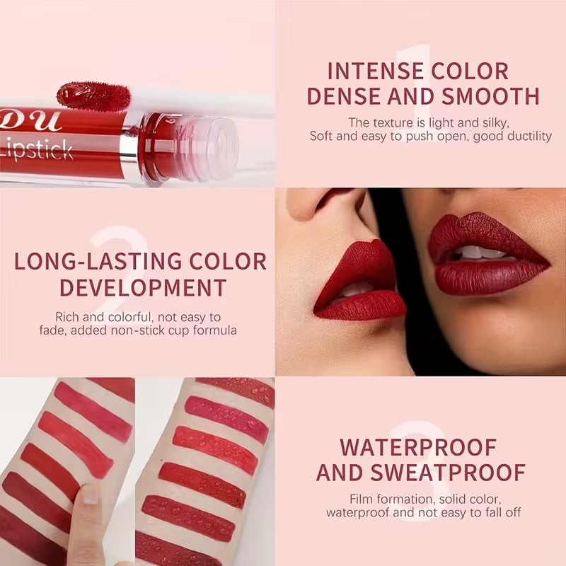 💄BUY 1 GET 1 FREE! ✨💝Matte Waterproof Long Lasting Lip Gloss