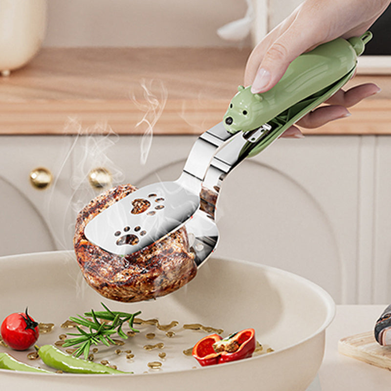 📢📢50% OFF!!! ✨2-in-1 Non-Slip and Durable Spatula Tongs