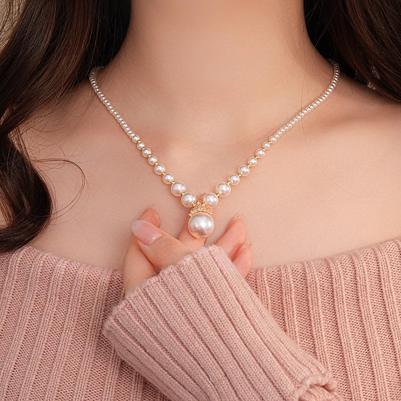 💜 Timeless Vintage Elegance | Cubic Zirconia & Pearl Jewelry Set