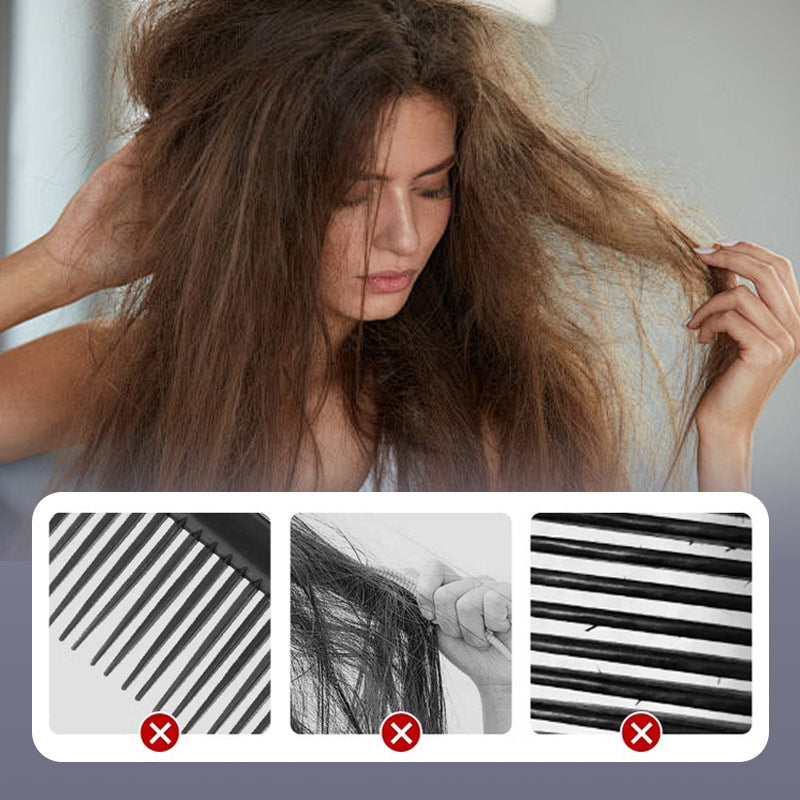 (🔥HOT SALE NOW 50% OFF) Double-Row Detangling Comb for Curly Hair