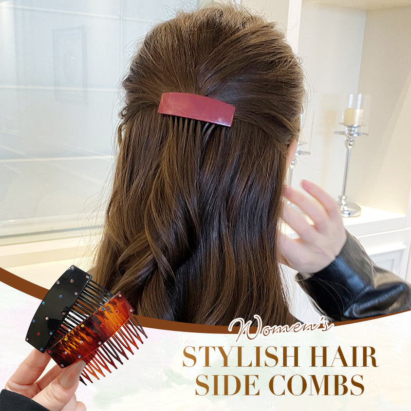 ✨ 4PCS Women's Stylish Hair Side Combs 💎 | Elegant Pearl Hair Accessories Set with Secure Hold for Everyday Beauty