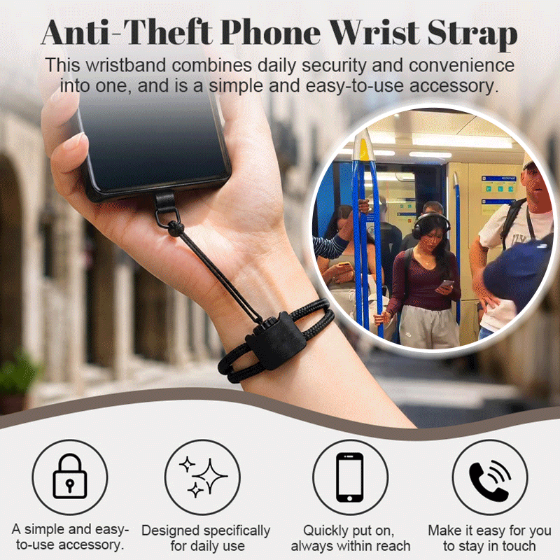 🔥 Hot Sale | 📱 Anti-Theft Wrist Strap for Mobile Phones – Keep Your Phone Safe & Secure