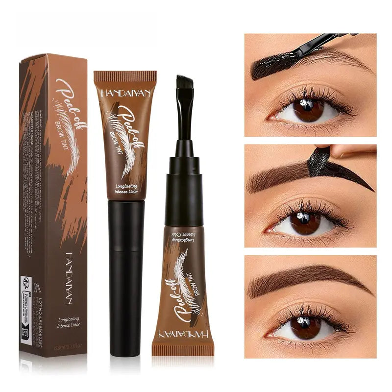 🥳2026 HOT SALE🥳💞50K+ SOLD!🌟🎨  Waterproof Brow Tint – Peel‑off, easy apply. Covers greys, shapes perfectly. A brow game changer! 🏆✨