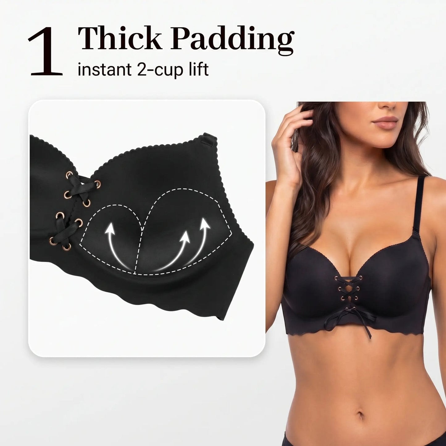 👙✨Women’s Seamless Breathable Push-Up Support Bra
