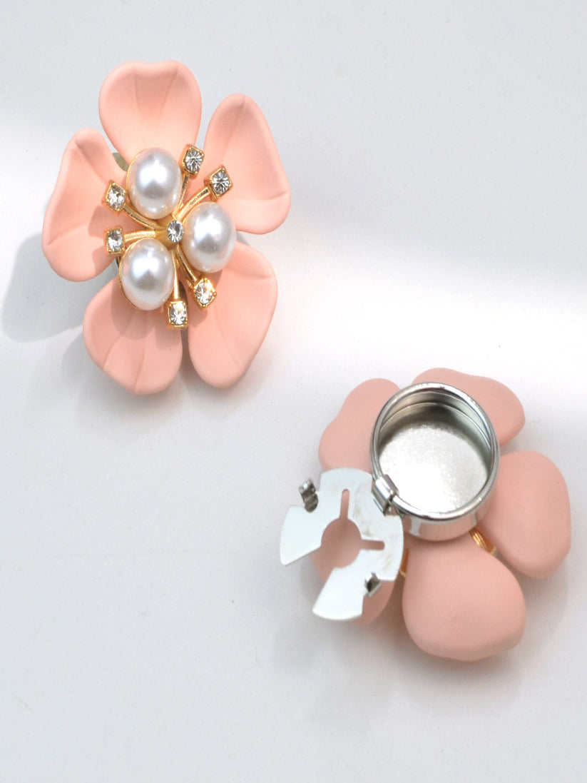 🔥 2K+ Sold Today｜Hot-Selling Rhinestone Flower Cufflinks Clip｜Sparkling & Elegant