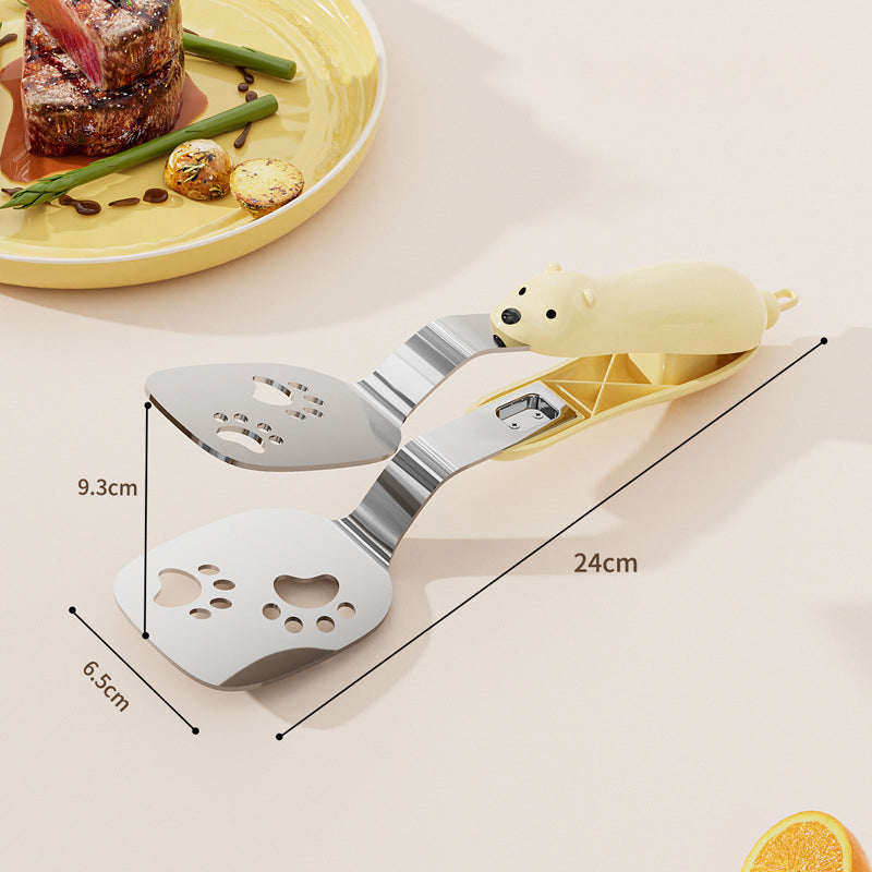 📢📢50% OFF!!! ✨2-in-1 Non-Slip and Durable Spatula Tongs