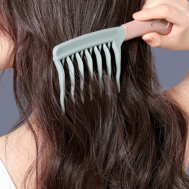 (🔥HOT SALE NOW 50% OFF) Double-Row Detangling Comb for Curly Hair