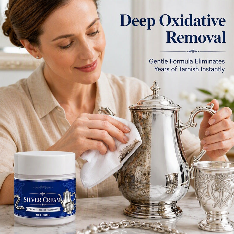 (🔥HOT SALE NOW 50% OFF) Silver Shine Restoring Cream – Tarnish & Oxidation Remover