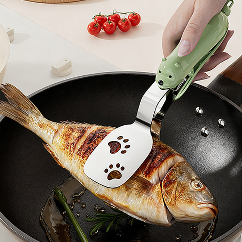 📢📢50% OFF!!! ✨2-in-1 Non-Slip and Durable Spatula Tongs
